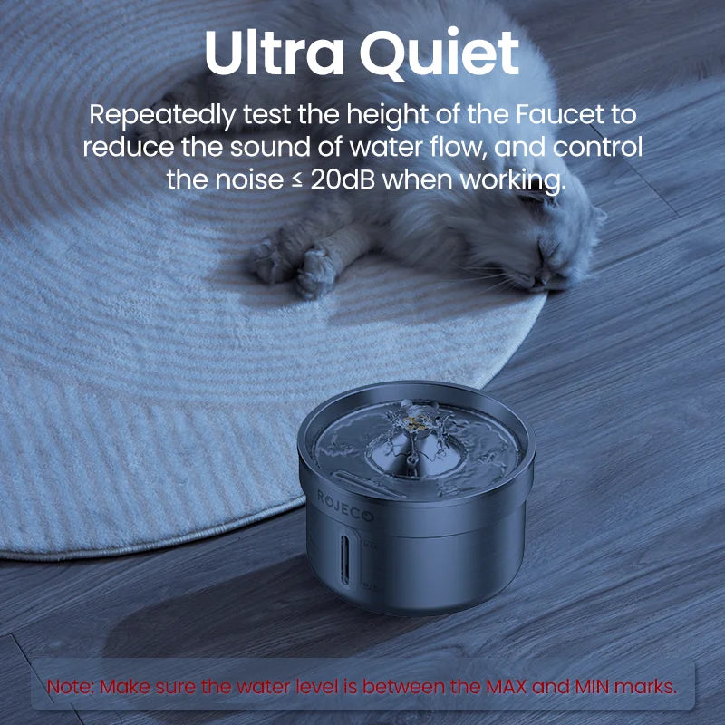 Fontaine à eau pour animaux en acier inoxydable ROJECO